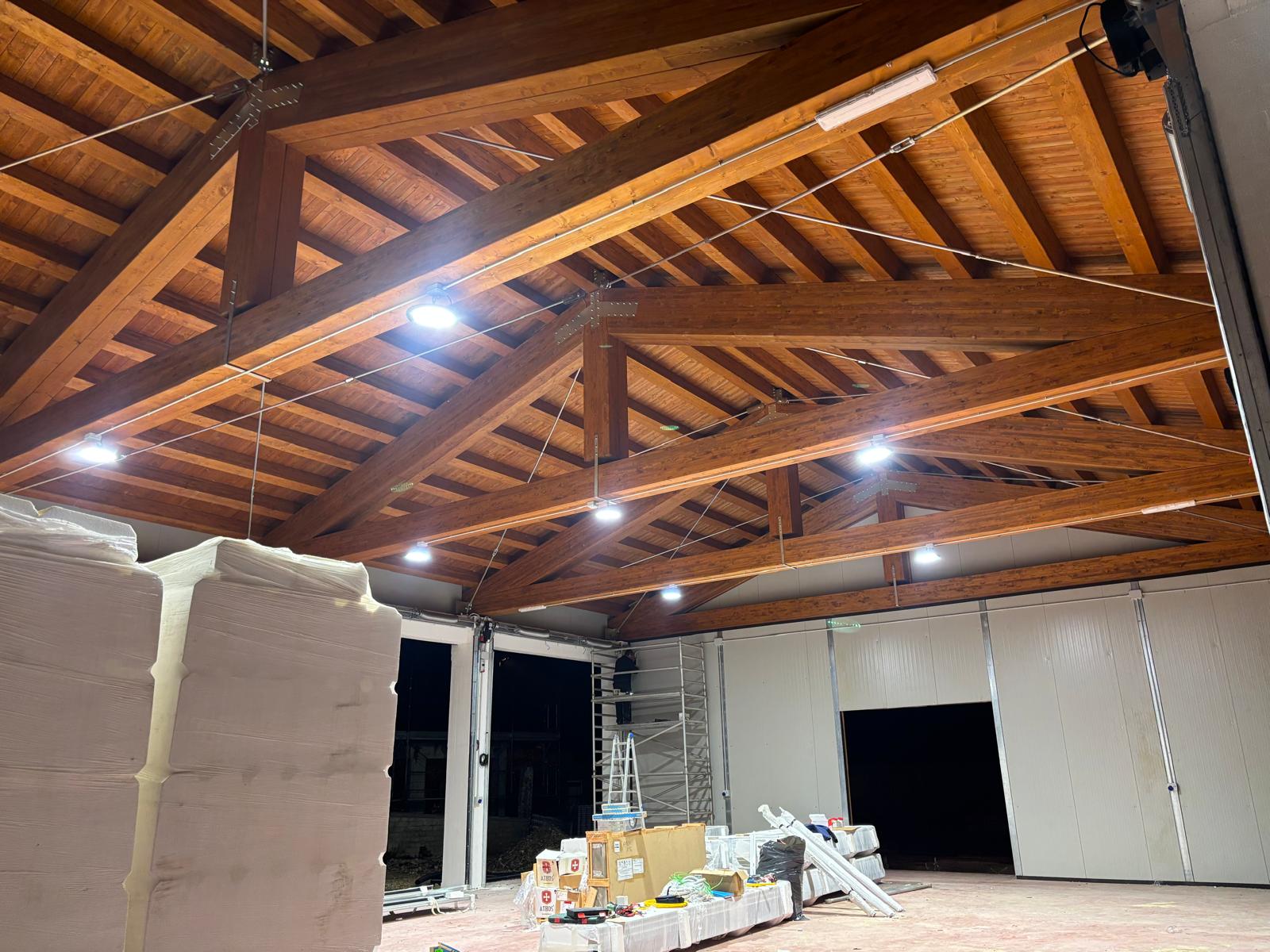 Impianto di illuminazione completato nella casa cantoniera ANAS