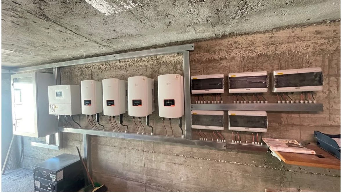 Inverter e quadri elettrici dell'impianto fotovoltaico